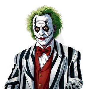 Beetlejuice Minimalist Art PNG 05232024
