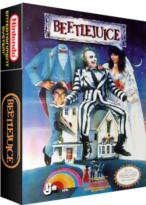 Beetlejuice Nintendo Game Cover Art PNG image