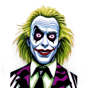 Beetlejuice Portrait Art PNG 24