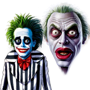 Beetlejuice Portrait Art PNG Per18