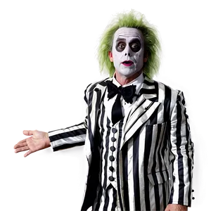 Beetlejuice Striped Suit PNG Yex69