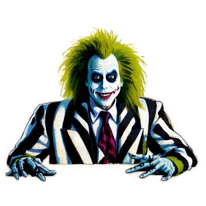 Beetlejuice Vintage Poster PNG Dlt57