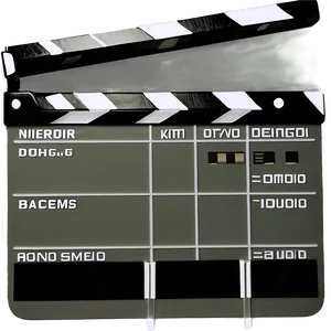 Behind The Scenes Film Slate PNG 1 PNG