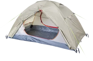 Beige Camping Tent PNG image