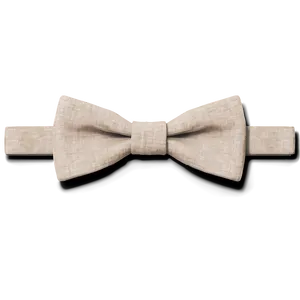 Beige Linen Bow Tie PNG 05252024 PNG