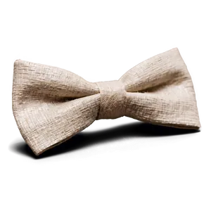 Beige Linen Bow Tie Png 58 PNG image