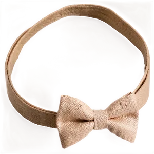 Beige Linen Bow Tie Png Tal69 PNG image