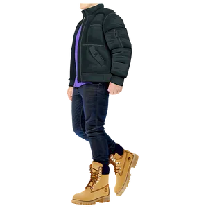 Beige Timbs Variant PNG Ieb PNG