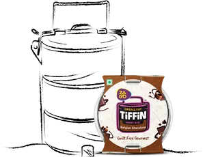 Belgian Chocolate Sweet Oats Tiffin PNG image