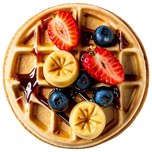 Belgian Waffles With Syrup PNG Gga