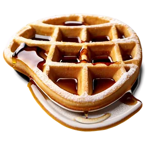 Belgian Waffles With Syrup PNG Niw
