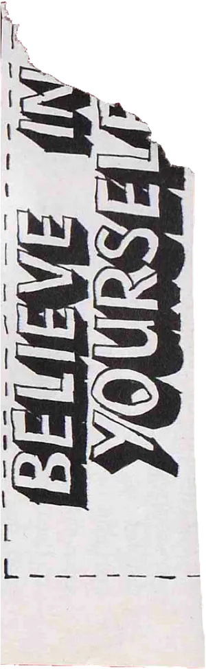 Believe In Yourself Paper Rip