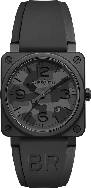 Bell Ross Black Watch PNG image