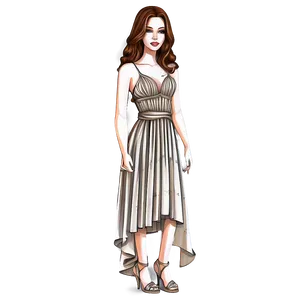 Bella Fashion Sketch Png 83 PNG image