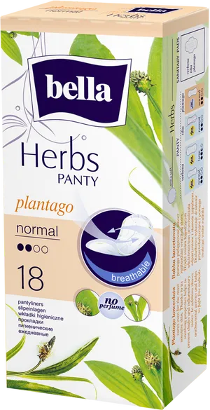 Bella Herbs Panty Liners Packaging PNG