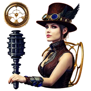 Bella Steampunk Style PNG 17