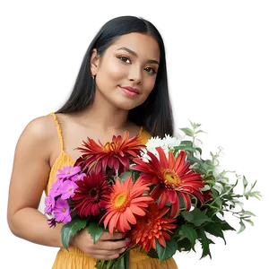 Bella With Flowers Png 58 PNG image