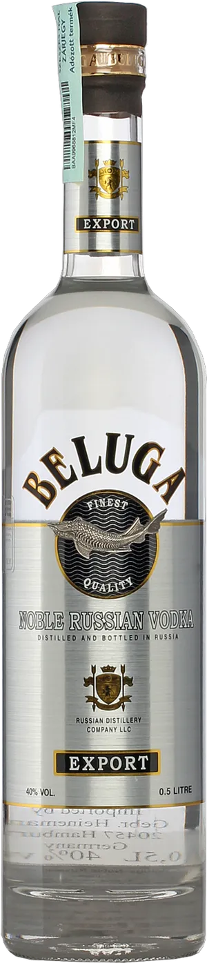 Beluga Noble Russian Vodka Bottle PNG image