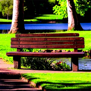 Bench By Water PNG Ywa18 PNG