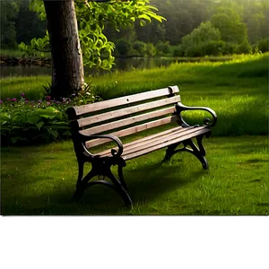 Bench In Nature PNG Wts22
