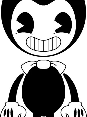 Bendy Cartoon Character Smile PNG image