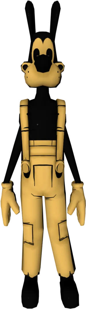 Bendy Character Model Standing PNG image