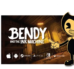 Bendyandthe Ink Machine Game Promotion PNG image
