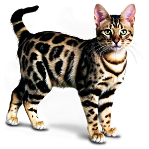 Bengal Cat PNG 05252024 PNG
