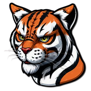 Bengals Mascot Logo Png 05252024 PNG image