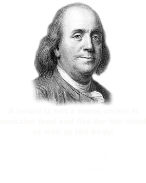 Benjamin Franklin Quote PNG image