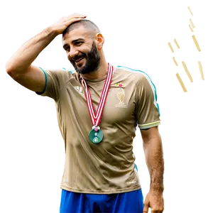 Benzema Emotional Victory Png Ord75 PNG image