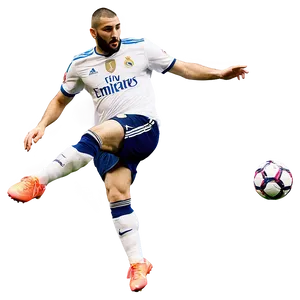 Benzema Scoring Penalty Png 06212024 PNG image