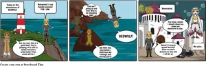 Beowulf Comic Strip Adventure PNG image