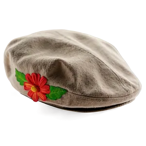 Beret With Flower PNG 55