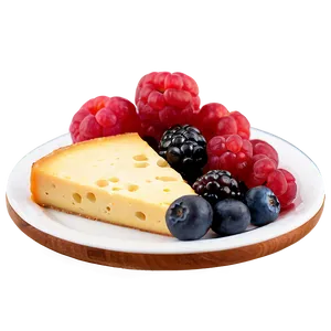 Berries And Cheese Platter PNG Erb PNG