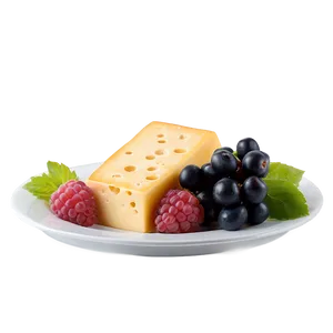 Berries And Cheese Platter PNG Ppo58 PNG