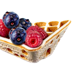 Berries In Waffle Cone PNG 06122024 PNG