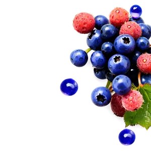 Berries With Dew Drops Png 06122024 PNG image