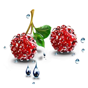 Berries With Dew Drops Png 06122024 PNG image