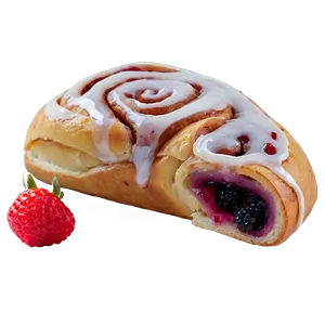 Berry Filled Cinnamon Roll PNG 35 PNG