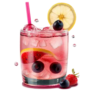 Berry Lemonade Splash PNG Piq