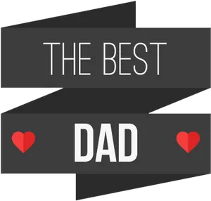 Best Dad Award Ribbon Fathers Day PNG image