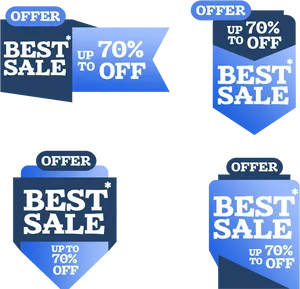 Best Sale Offer Banners Set PNG image