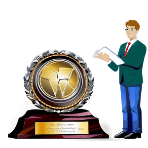 Best Salesperson Trophy PNG Lhe67