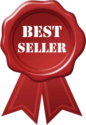 Best Seller Seal Red Ribbon PNG image