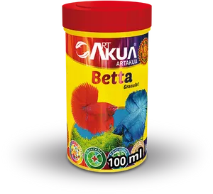 Betta Fish Food Container100ml PNG image