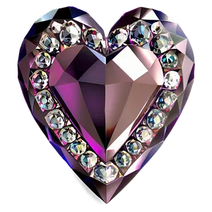 Bewitching Diamond Heart PNG 06262024