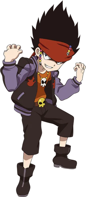 Beyblade Animated Character Pose