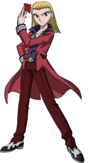 Beyblade Character With Rose PNG