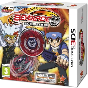 Beyblade Evolution Nintendo3 D S Game Packaging PNG image